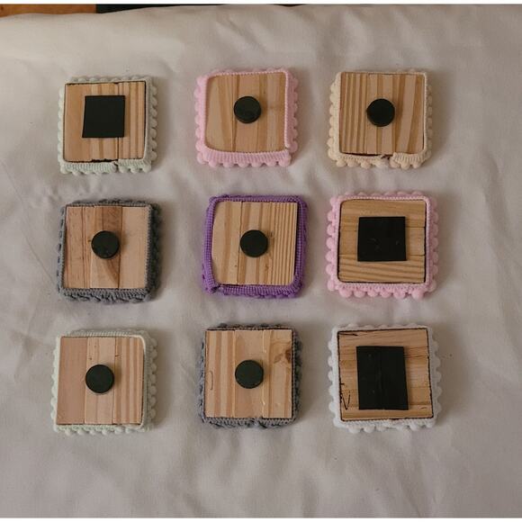 Lot Of 9 Wooden MAGNETS Positive Sayings Love Beautiful Believe hope Mom Gift20 - Picture 2 of 13